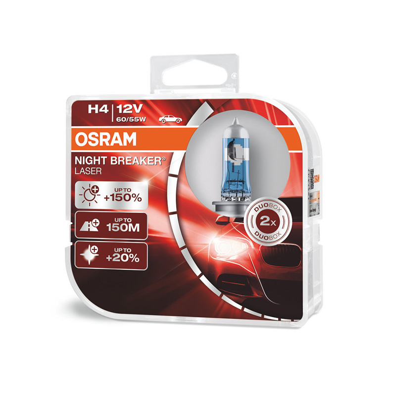 זוג נורות OSRAM Night Breaker Laser H4