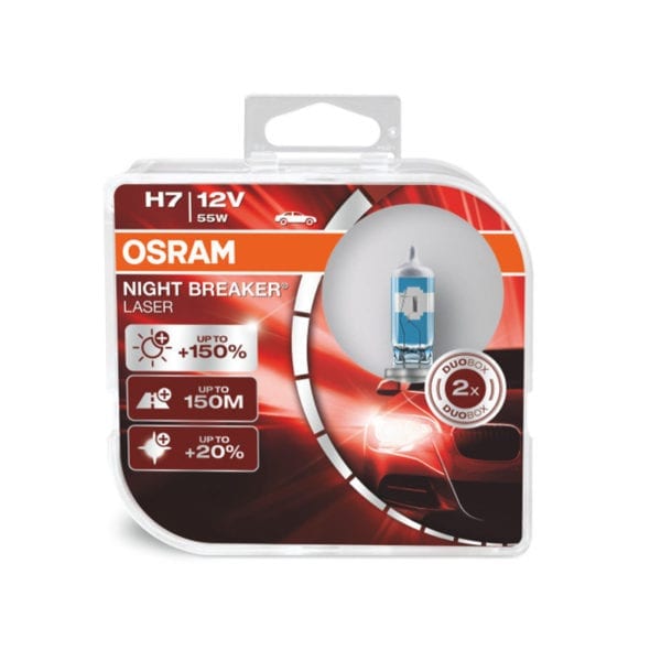 זוג נורות OSRAM Night Breaker Laser H7