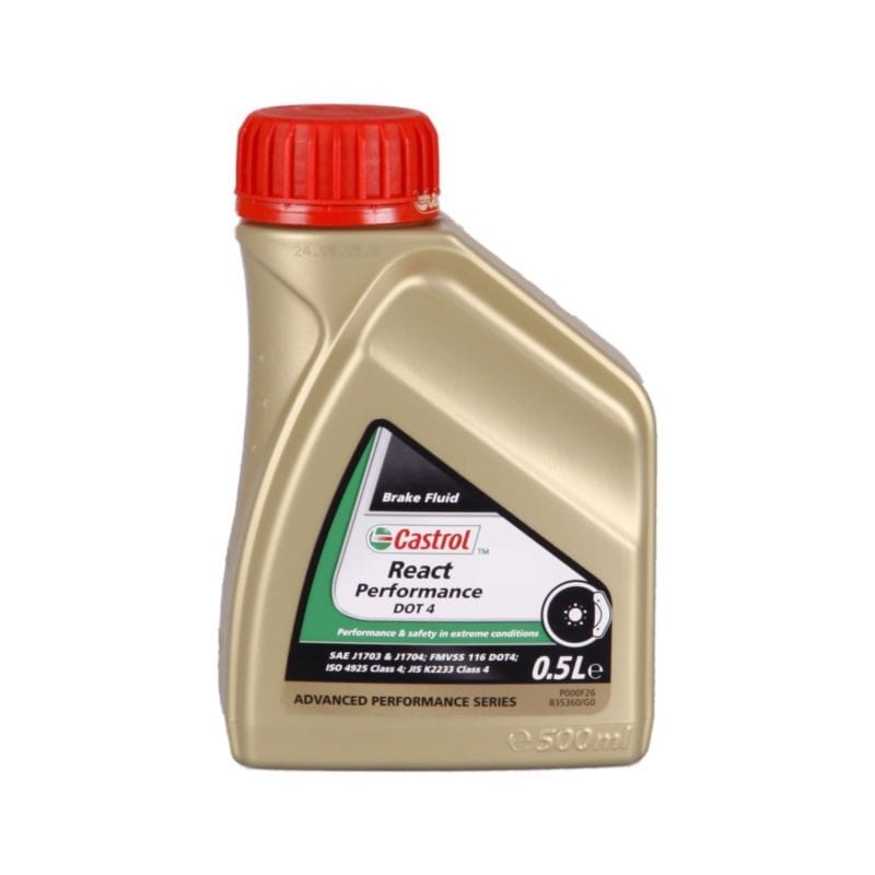 נוזל (שמן) בלמים Castrol React Performance DOT4