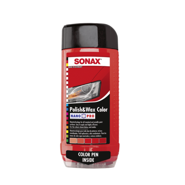 פוליש-ווקס אדום SONAX Nano-Pro