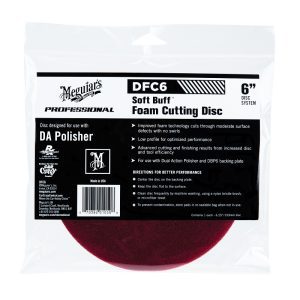 פד ספוג למכונה Meguiar's Soft Buff DA Cutting 6inch