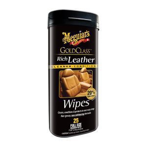 מגבונים לניקוי וטיפוח עור Meguiar's Gold